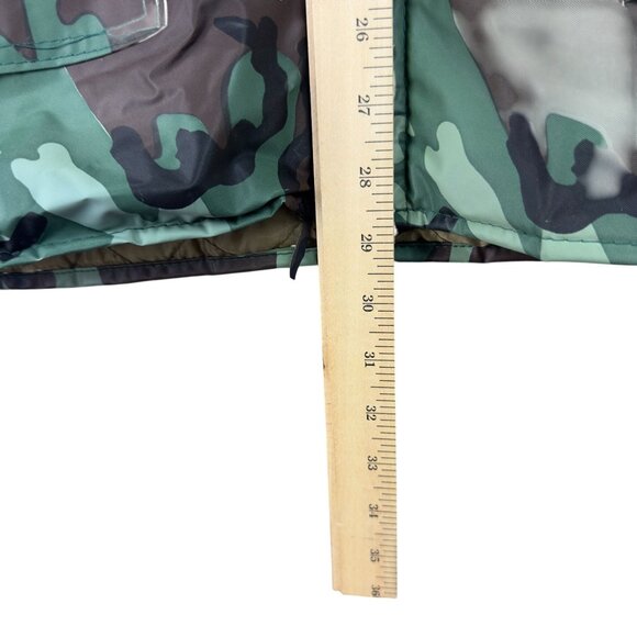 Rothco Camouflage Hooded Rain Jacket Men M Waterproof PVC Insulated Lined - Picture 9 of 12
